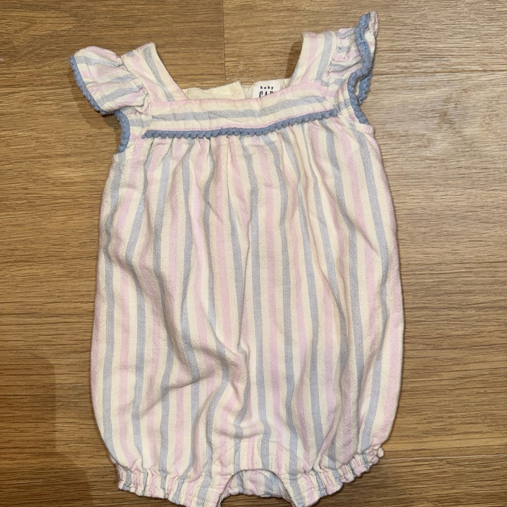 Baby Gap Striped Bubble Romper